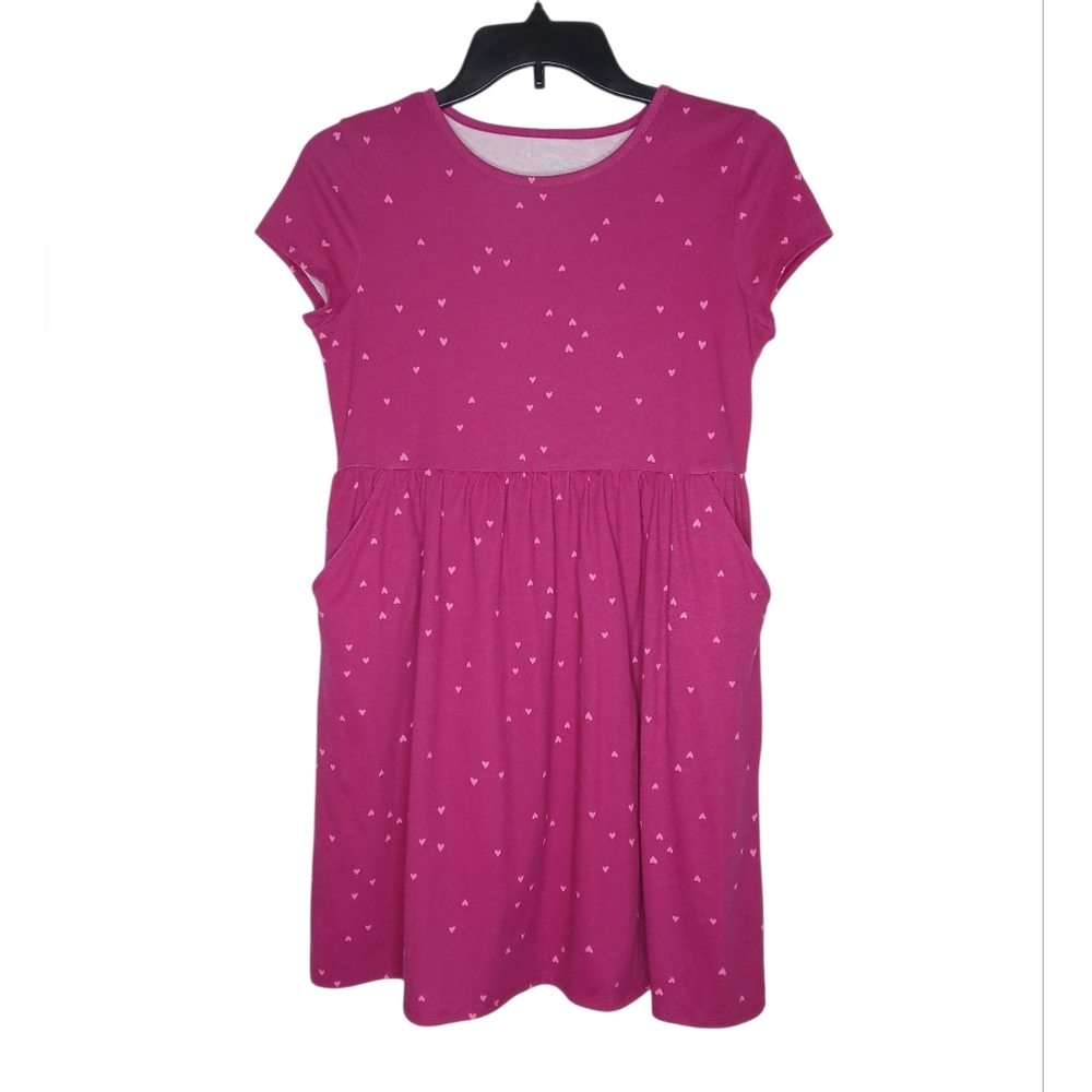 Wonder Nation Heart Kids Dress Short Sleeves With Pockets